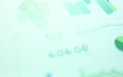 Grafik eines Unternehmensberichts mit grünen Diagrammen.